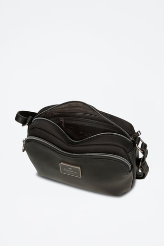 Sac bandoulière Christine - Noir et argenté