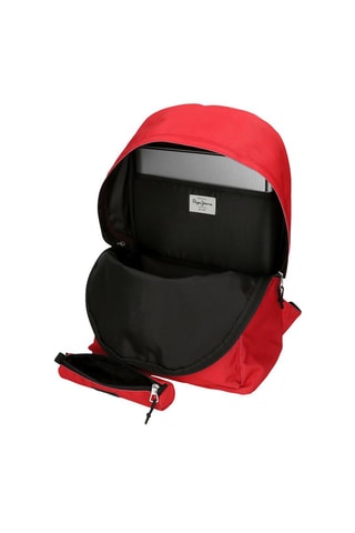 Sac à dos connecté et trousse Aris - Rouge et noir
