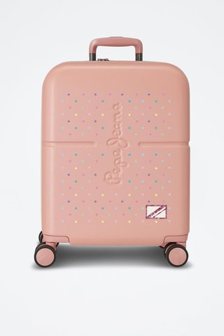 Valise cabine connectée Carina  - 55 cm - Rose