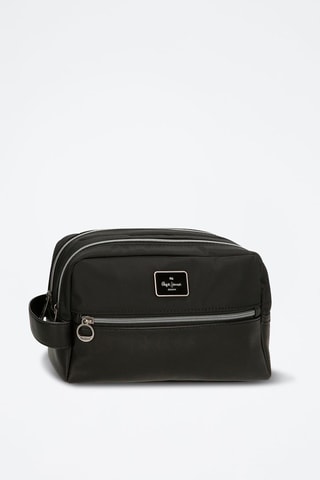 Trousse de toilette Christine - Noir et argenté