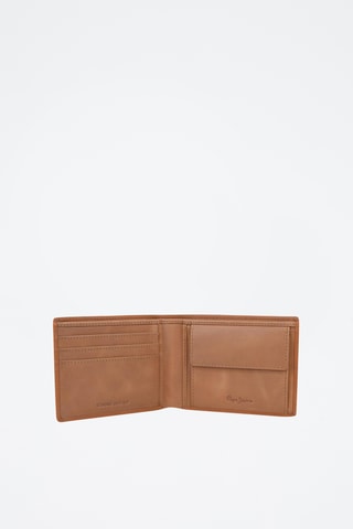 Portefeuille en cuir Cracker - Beige