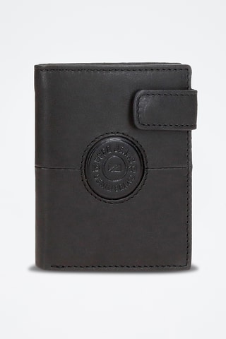 Portefeuille en cuir Cracker - Noir