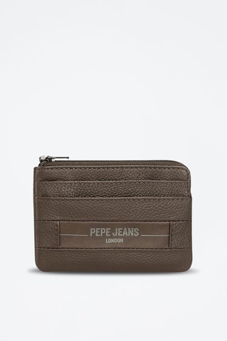 Porte-monnaie Checkbox - Marron