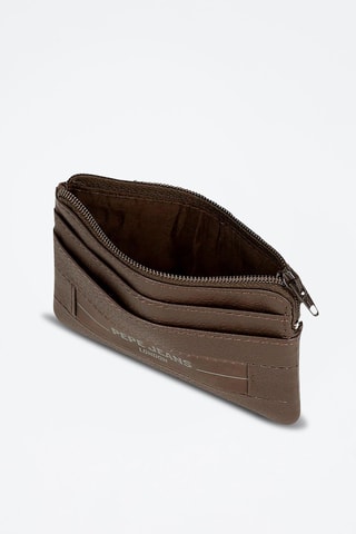 Porte-monnaie Checkbox - Marron