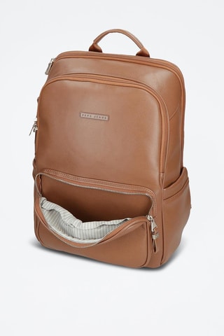 Sac à dos - Argenté et marron