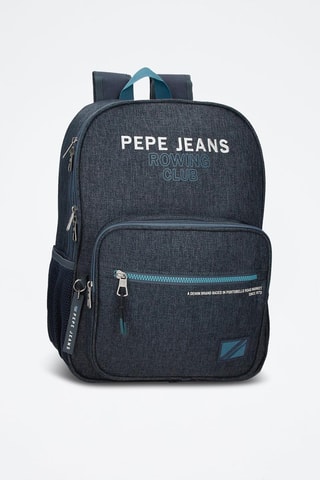 Sac à dos Edmon - Bleu et blanc