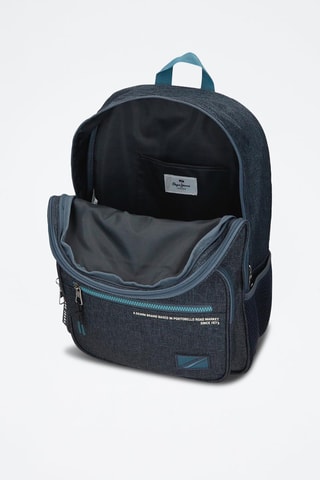 Sac à dos Edmon - Bleu et blanc