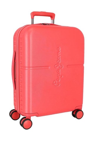 Valise cabine Highlight  - 55 cm - Argenté et rouge