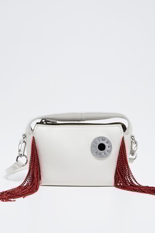 Borsa a tracolla in pelle - Bianco