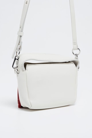 Borsa a tracolla in pelle - Bianco
