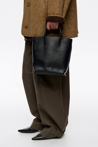 Borsa a tracolla in pelle - Nero