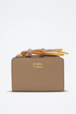 Portafoglio in pelle - Beige chiaro