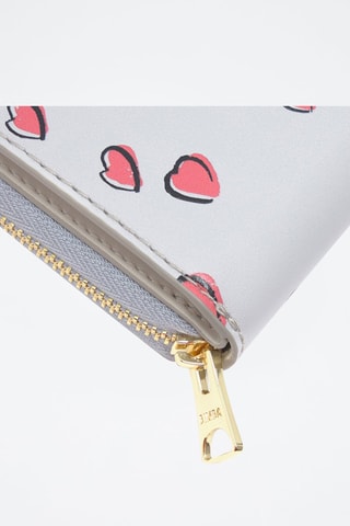 Portafoglio in pelle d’agnello - Grigio