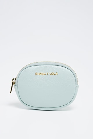 Portamonete in pelle - Verde acqua