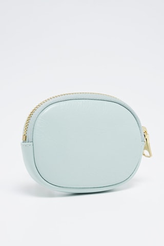 Portamonete in pelle - Verde acqua