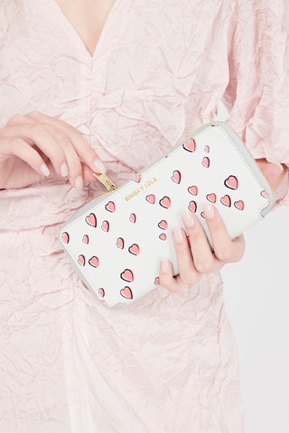 Portafoglio - Grigio chiaro e salmone