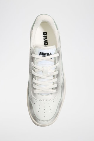 Leren Sneakers - Wit en Zilverkleurig