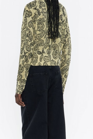 Maglia in lino - Giallo