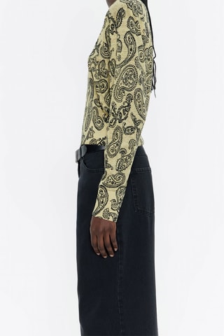 Maglia in lino - Giallo