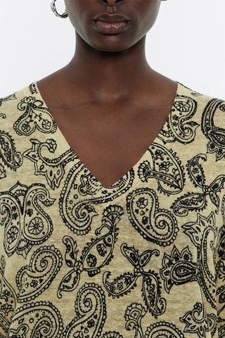 Maglia in lino - Giallo