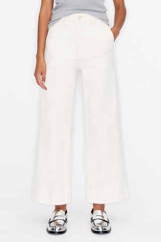 Jeans wide legs - Crema