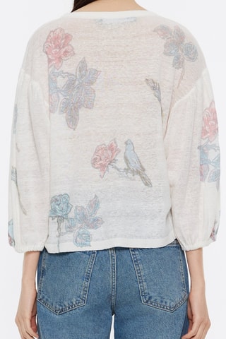 Blusa in lino - Bianco