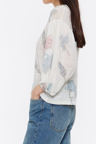 Blusa in lino - Bianco