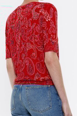 Maglia in lino - Rosso