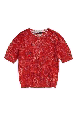 Maglia in lino - Rosso