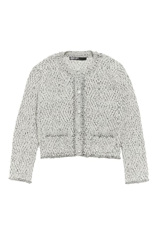 Cardigan - Bianco melange