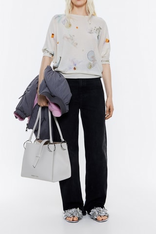 T-shirt in lino - Avorio