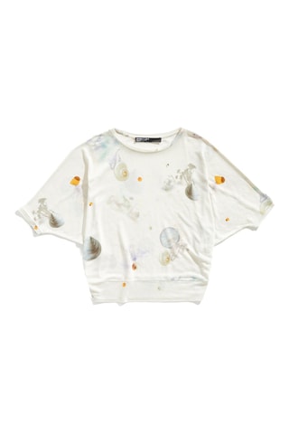 T-shirt in lino - Avorio