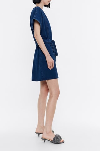 Rechte Spijkerjurk - Donkerblauw