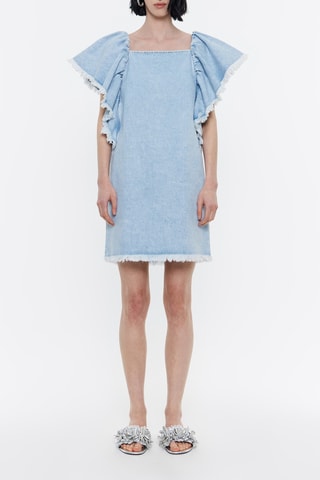 Abito taglio dritto in jeans - Azzurro