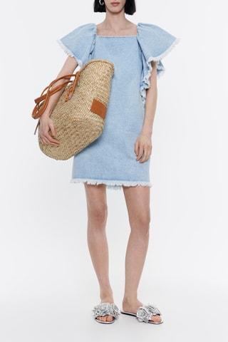 Abito taglio dritto in jeans - Azzurro