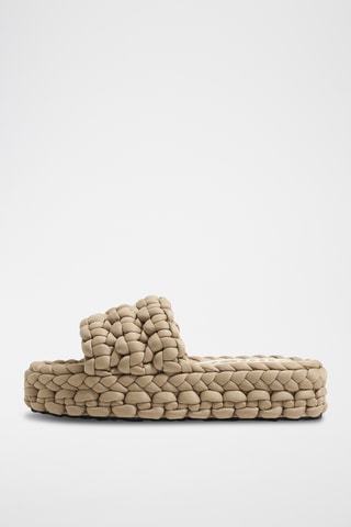 Platform Muiltjes - Beige