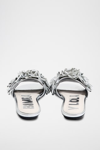 Leren Muiltjes - Zilverkleurig