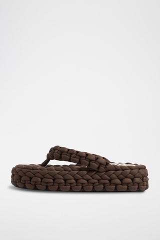 Platform Sandalen - Bruin