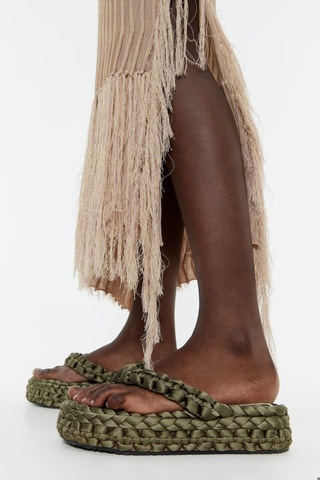 Platform Sandalen - Kaki