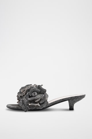 Muiltjes met Hak - Grijs