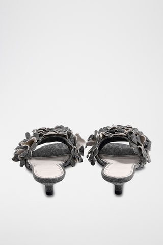 Muiltjes met Hak - Grijs