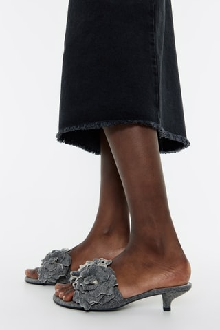 Muiltjes met Hak - Grijs