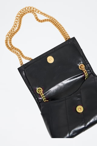 Borsa a spalla in pelle - Nero