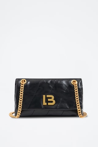 Borsa a spalla in pelle - Nero