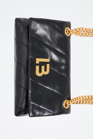 Borsa a spalla in pelle - Nero