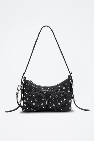 Borsa a tracolla in pelle d’agnello - Nero