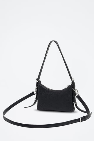 Borsa a tracolla in pelle d’agnello - Nero