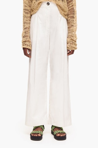 Pantaloni wide legs - Bianco