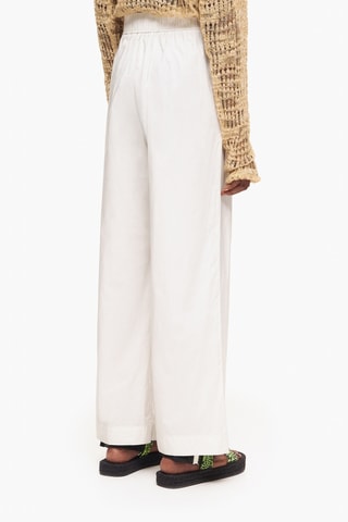 Pantaloni wide legs - Bianco