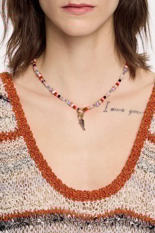 Collana - Rosa e turchese